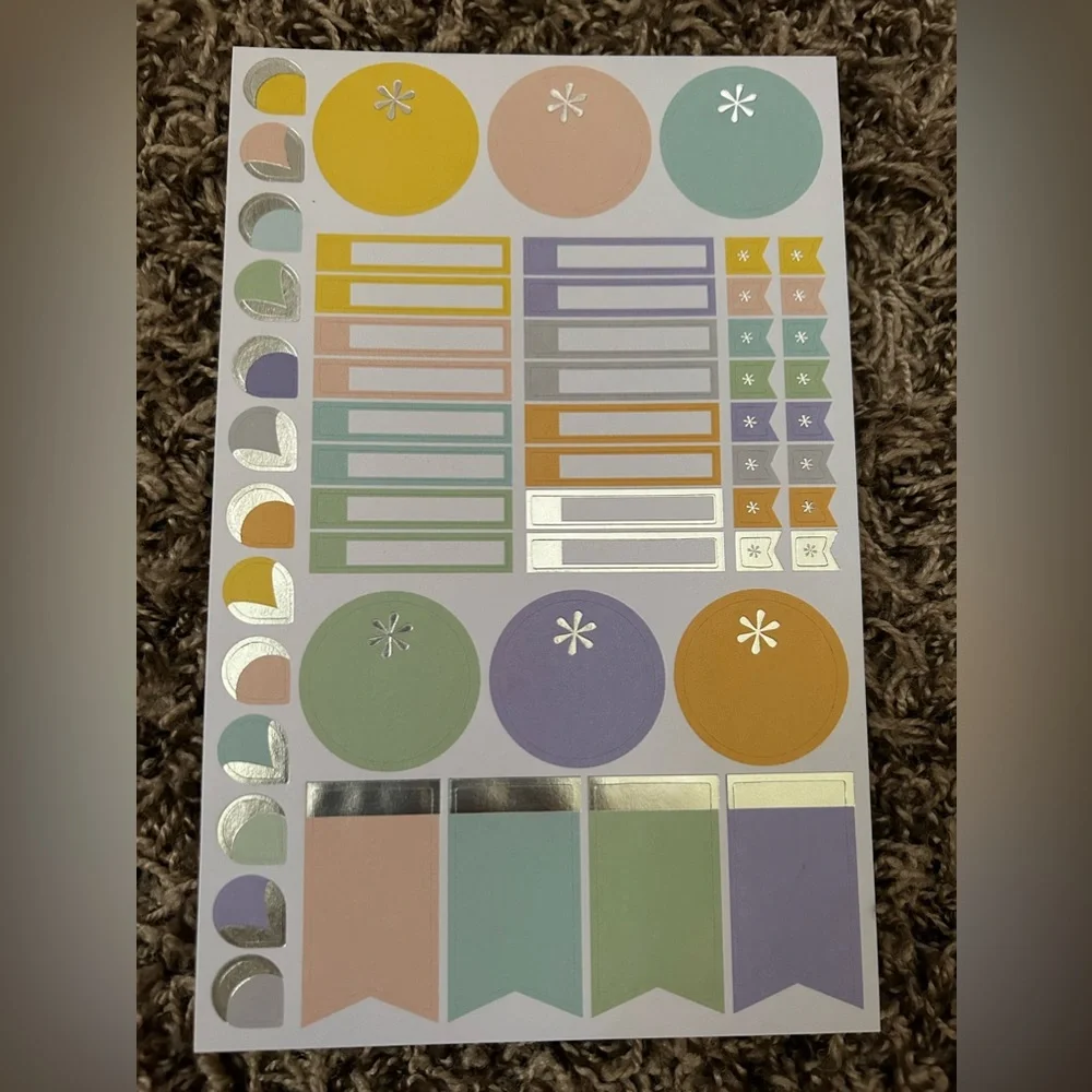 Erin Condren 7 Sheet Sticker Bundle #4 of 5